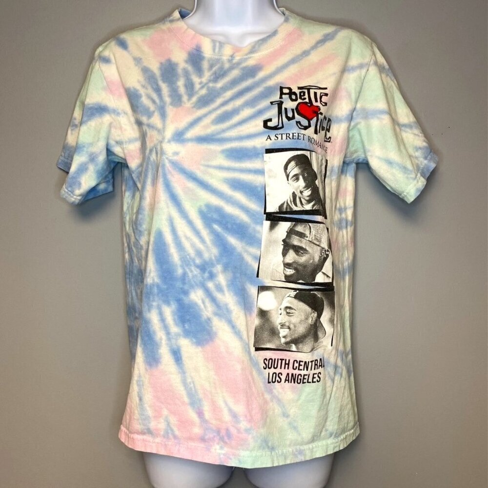 Unisex Philco's Poetic Justice Tie-Dye Tee Hip‎ Hop Rapper 2PAC 90s Movie Size S